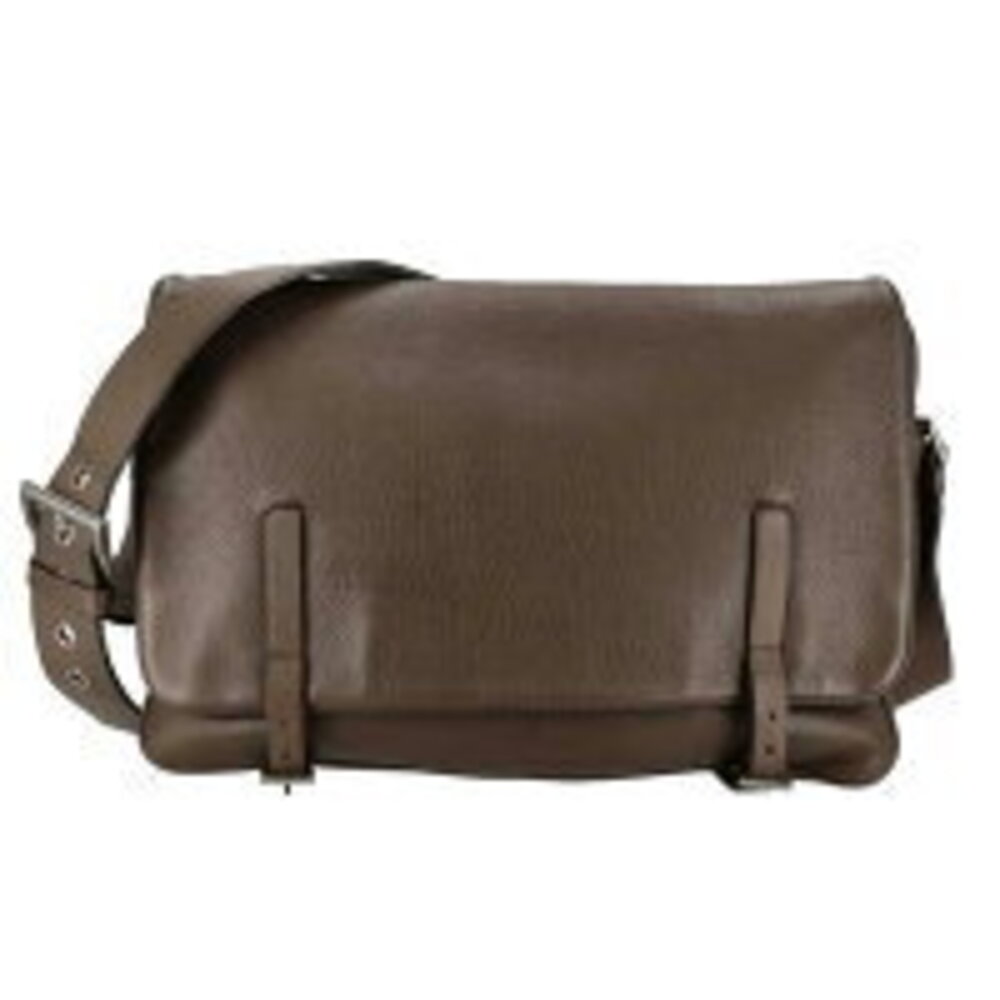 Prada black leather messenger bag Grace Lux